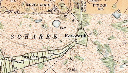 Scharreveld, kaart 1900 - Het Drentse Landschap