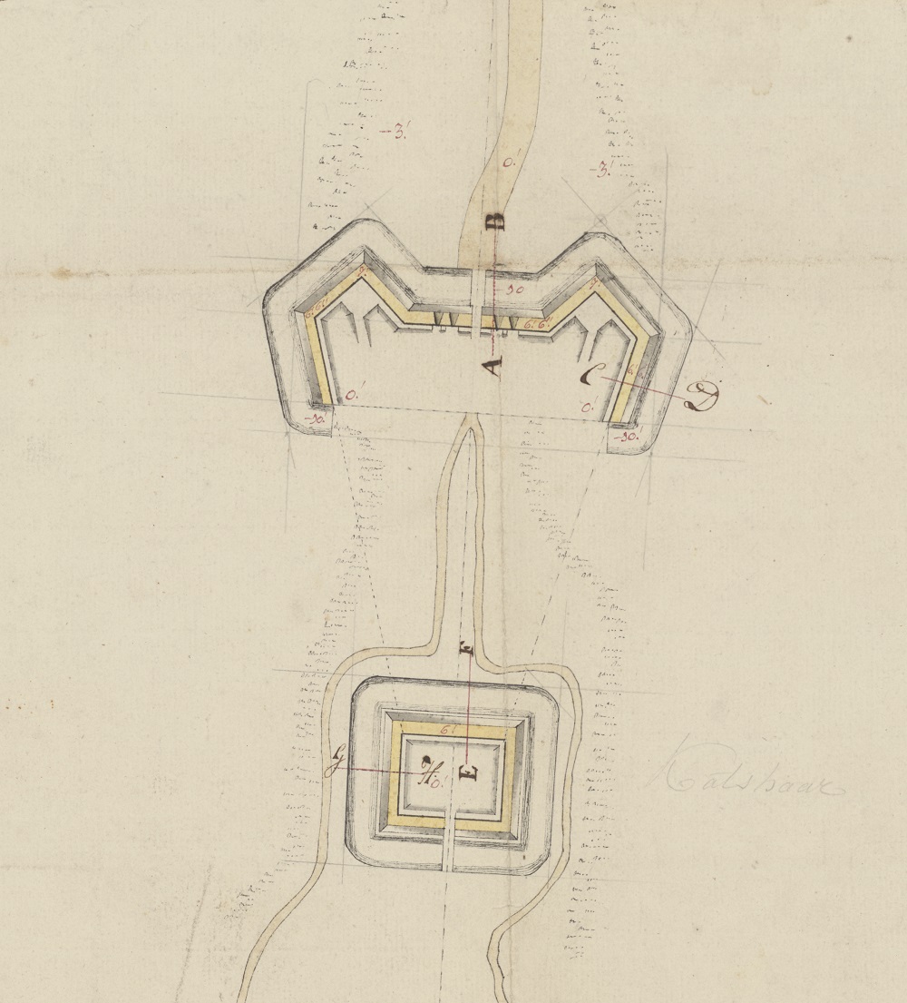 Katshaarschans plan 1797